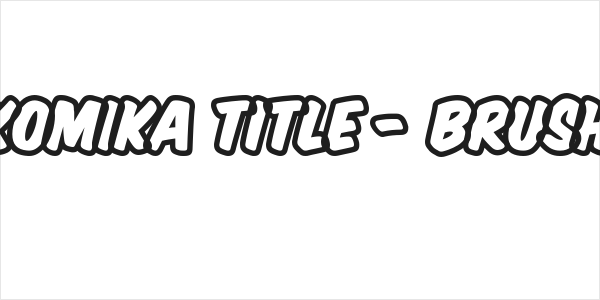 Komika Title - Brush Logo