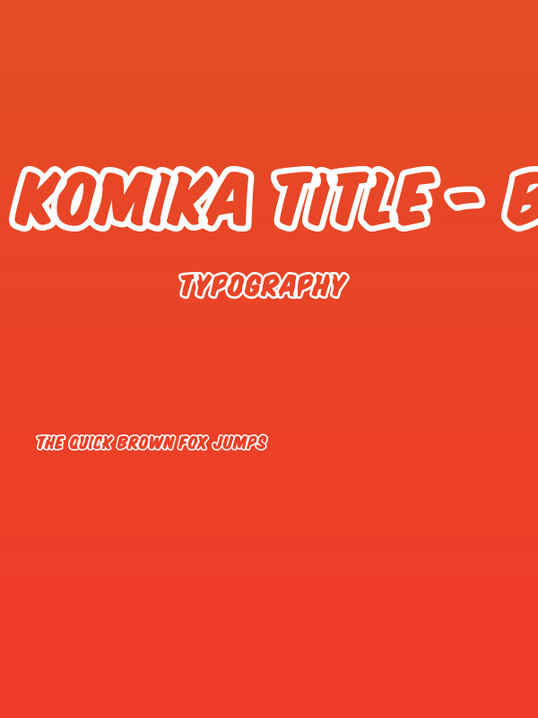 Komika Title - Brush Poster