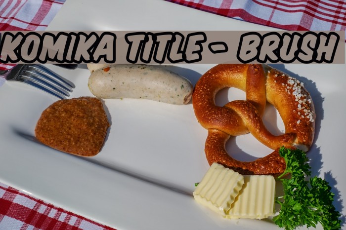 Komika Title - Brush Font examples