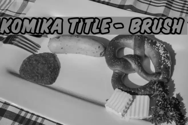 Komika Title - Brush フォント examples