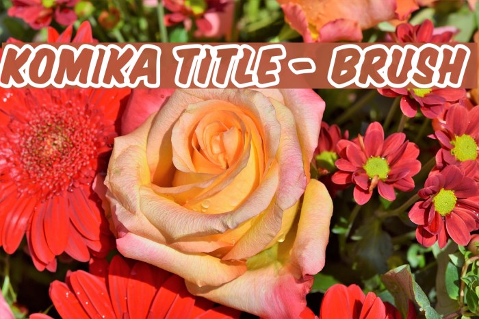 Komika Title - Brush Font examples