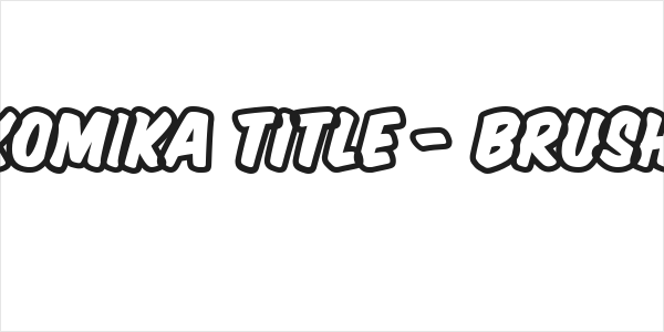 Komika Title - Brush Logo