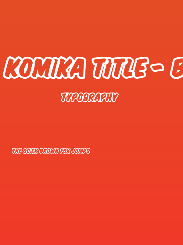 Komika Title - Brush Poster