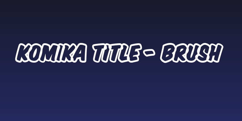 Komika Title - Brush Social Header