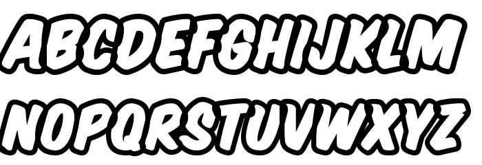 Komika Title - Brush Font LOWERCASE