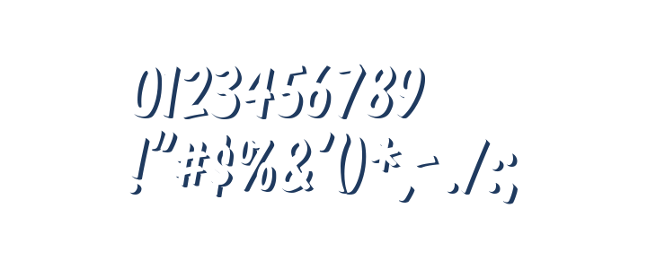 Komika Title - Emboss Other Characters