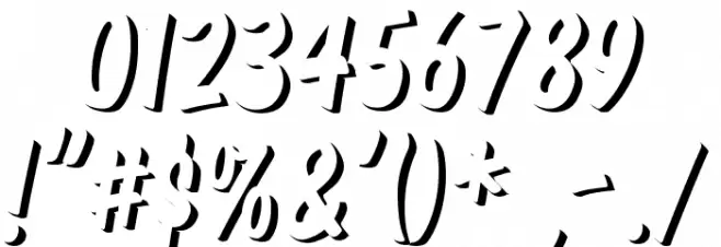 Komika Title - Emboss Font OTHER CHARS