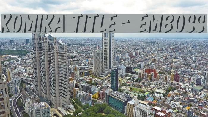 Komika Title - Emboss Example 1