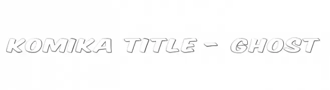 Komika Title - Ghost  font caratteri gratis