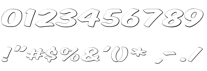 Komika Title - Ghost Font OTHER CHARS
