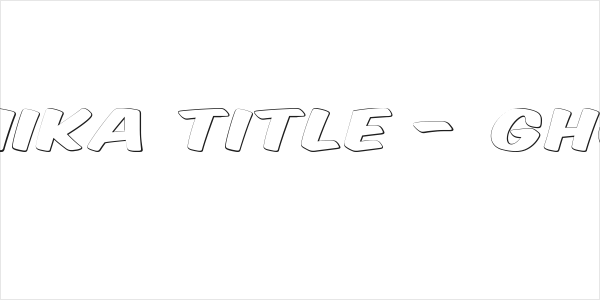 Komika Title - Ghost Logo