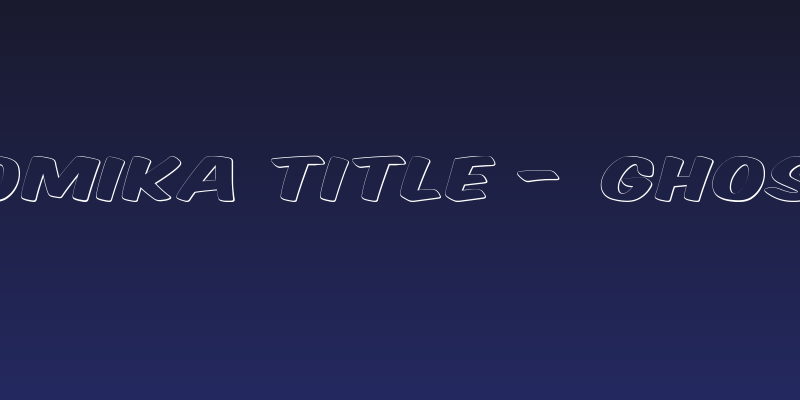 Komika Title - Ghost Social Header