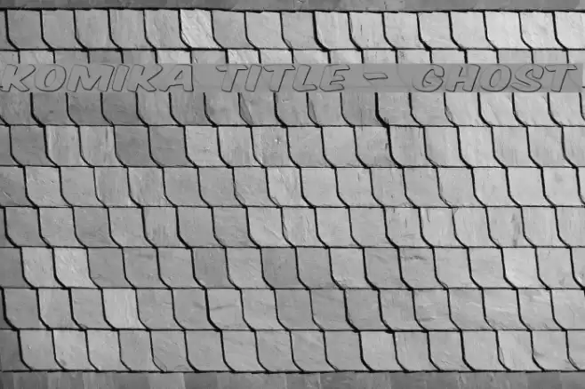 Komika Title - Ghost Font examples