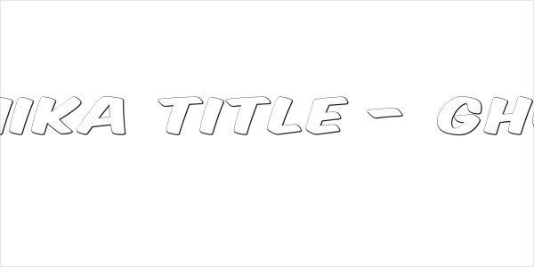 Komika Title - Ghost Logo