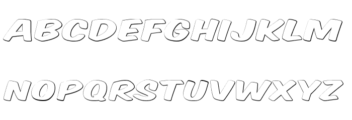 Komika Title - Ghost Font LOWERCASE