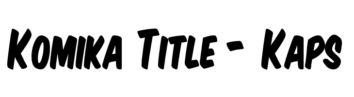 Komika Title - Kaps Font