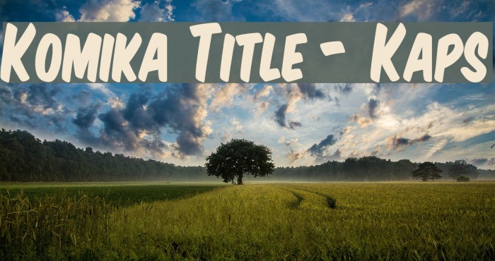 Komika Title - Kaps Font examples