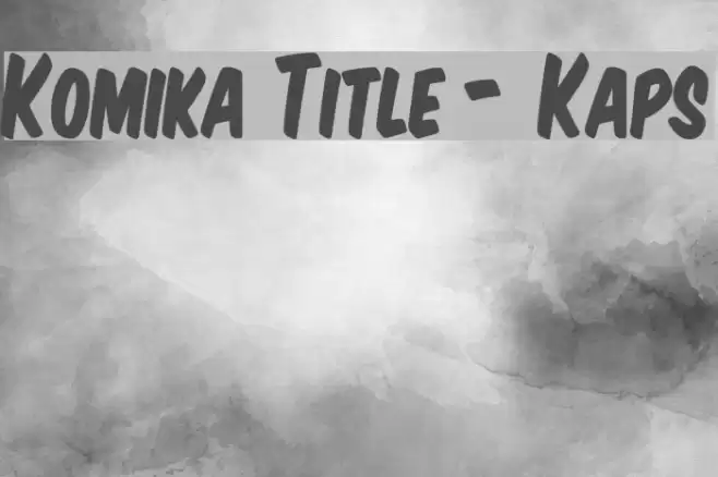Komika Title - Kaps خط examples