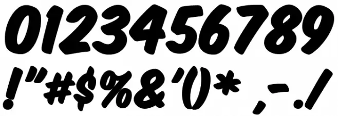 Komika Title - Paint Schriftart Anderer Schreiben