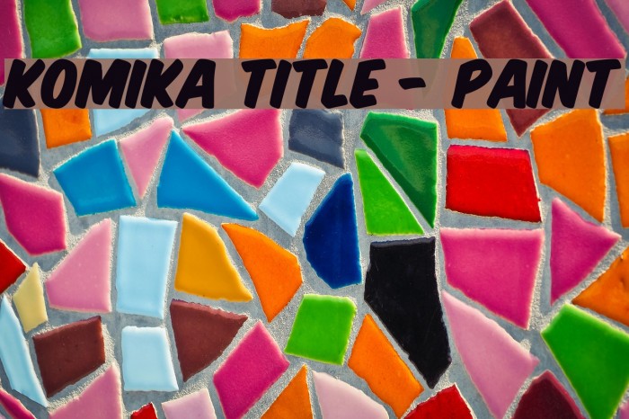 Komika Title - Paint Example 2