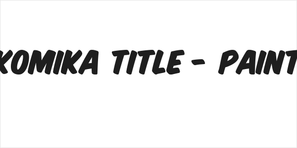 Komika Title - Paint Logo