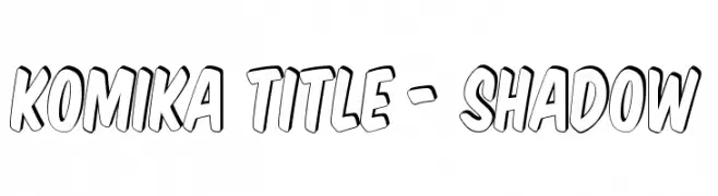 Komika Title - Shadow  لخطوط تنزيل