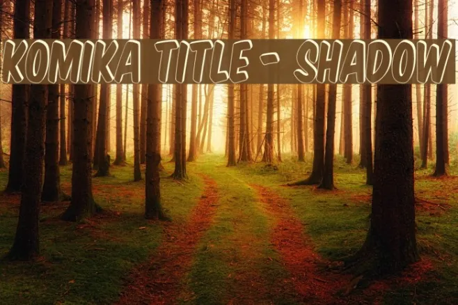 Komika Title - Shadow Example 3