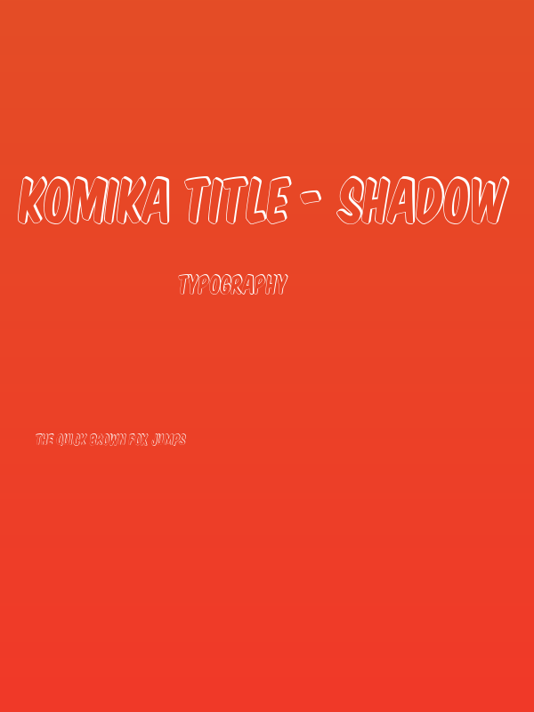Komika Title - Shadow Poster