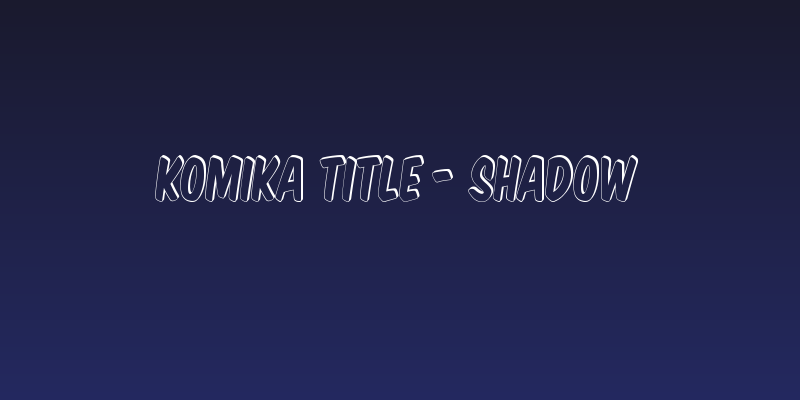 Komika Title - Shadow Social Header
