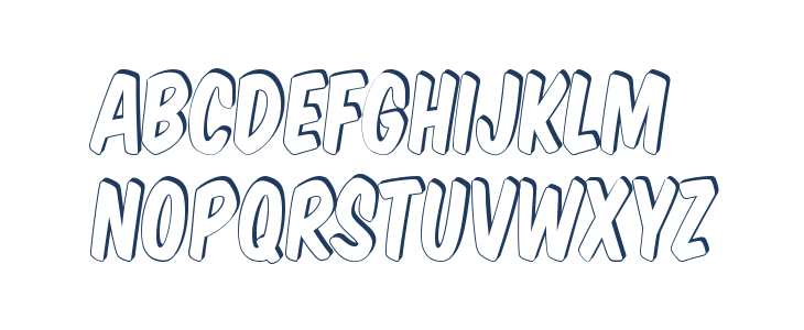 Komika Title - Shadow Lowercase