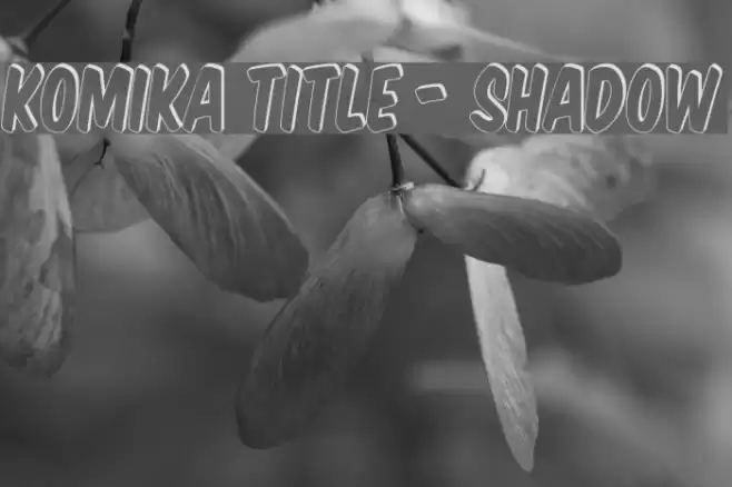 Komika Title - Shadow Font examples