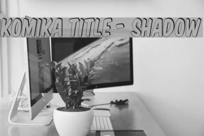 Komika Title - Shadow Font examples
