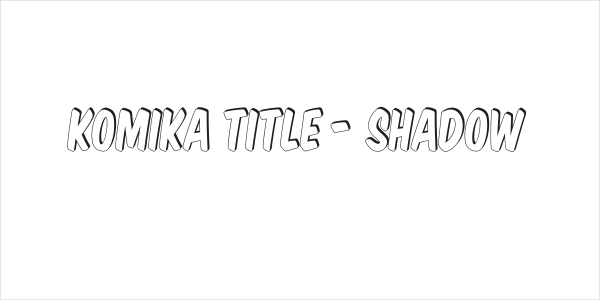 Komika Title - Shadow Logo