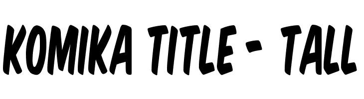 Komika Title - Tall  les polices de caractères gratuit tlcharger