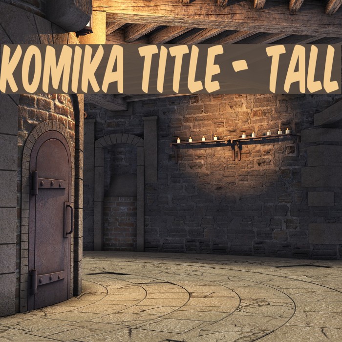 Komika Title - Tall Font examples