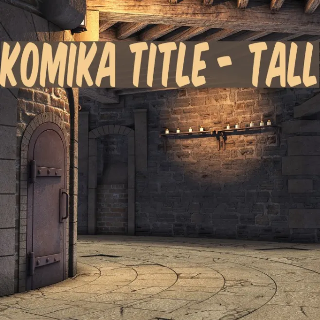 Komika Title - Tall Example 1