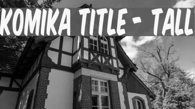 Komika Title - Tall  examples