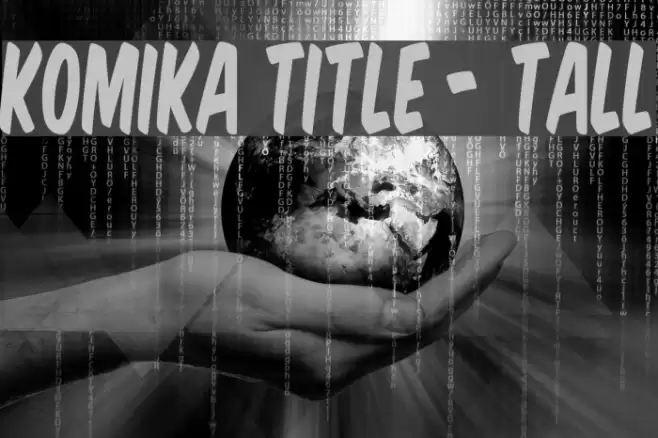 Komika Title - Tall  examples