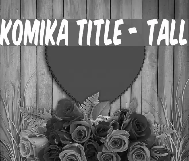Komika Title - Tall  examples
