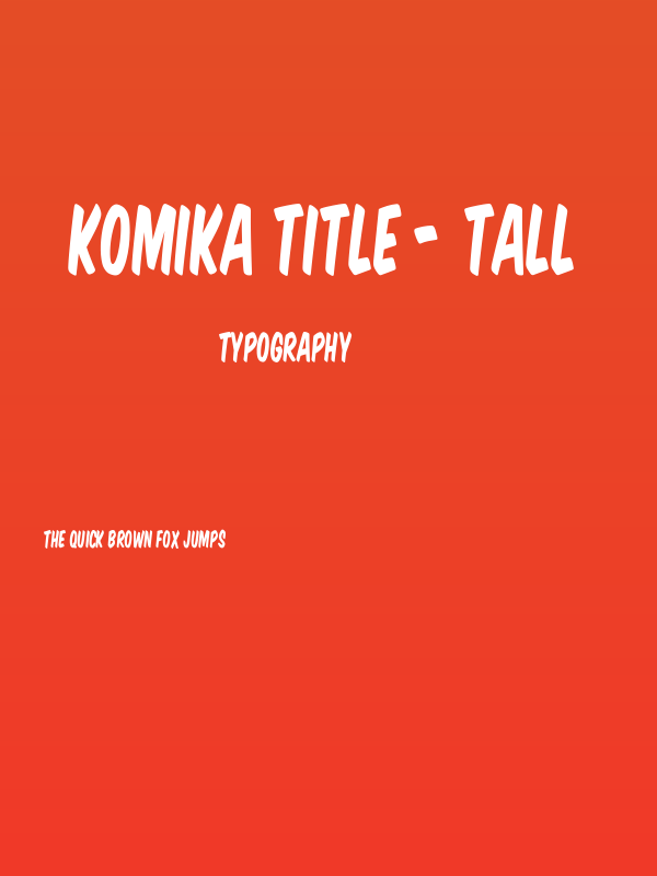 Komika Title - Tall Poster