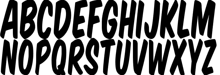 Komika Title - Tall Schriftart Kleinbuchstaben