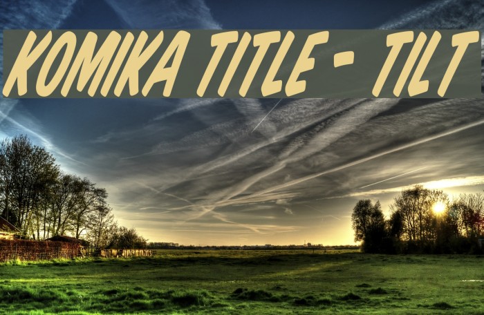 Komika Title - Tilt Example 1