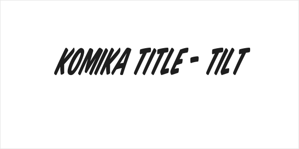 Komika Title - Tilt Logo