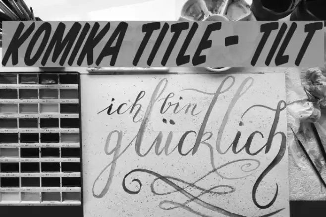 Komika Title - Tilt Polices examples