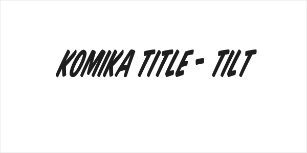Komika Title - Tilt Logo