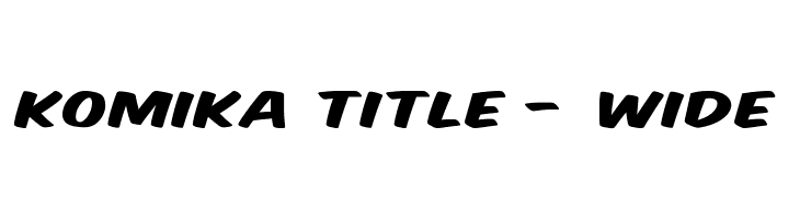 Komika Title - Wide Font