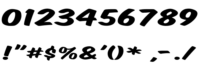 Komika Title - Wide Font OTHER CHARS