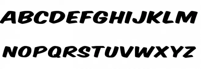 Komika Title - Wide Schriftart Groß
