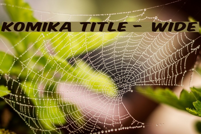 Komika Title - Wide Font examples