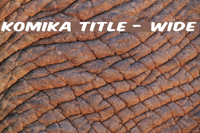 Komika Title - Wide Font examples